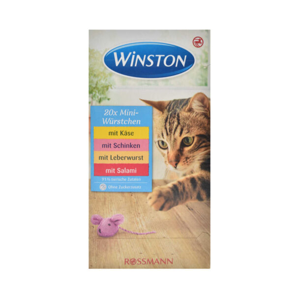 تشویقی سوسیسی دانه ای مخصوص گربه برند وینستون